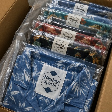 Promotional custom hawaiian shirts with company logo